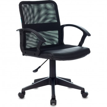 Кресло БЮРОКРАТ CH-590 черное, экокожа Кресло БЮРОКРАТ CH-590 черное, экокожа