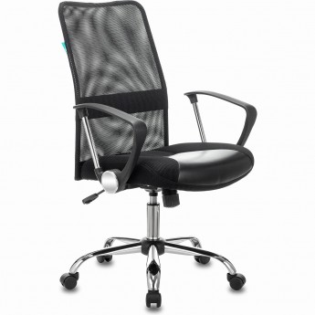 Кресло БЮРОКРАТ CH-600SL-LOW черное, искусст.кожа/сетка/ткань Кресло БЮРОКРАТ CH-600SL-LOW черное, искусст.кожа/сетка/ткань