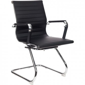 Кресло БЮРОКРАТ CH-883-LOW-V черное, экокожа Кресло БЮРОКРАТ CH-883-LOW-V черное, экокожа