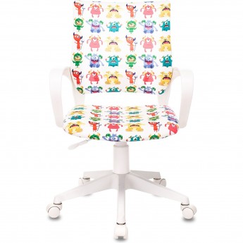 Кресло детское БЮРОКРАТ BUROKIDS 1 W белое/монстры Кресло детское БЮРОКРАТ BUROKIDS 1 W белое/монстры