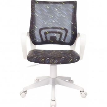 Кресло детское БЮРОКРАТ KD-W4 черно-синее/регата Кресло детское БЮРОКРАТ KD-W4 черно-синее/регата