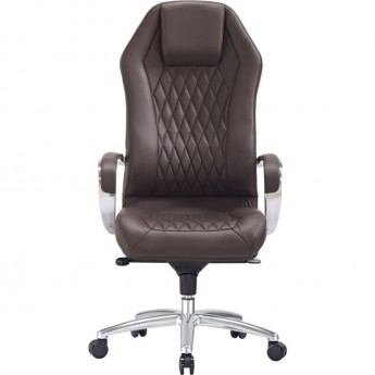 Кресло руководителя БЮРОКРАТ _Aura коричневое, кожа Кресло руководителя БЮРОКРАТ _Aura коричневое, кожа