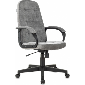 Кресло руководителя БЮРОКРАТ CH 002 серый Light-19