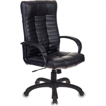 Кресло руководителя БЮРОКРАТ KB-10 черное, экокожа Кресло руководителя БЮРОКРАТ KB-10 черное, экокожа