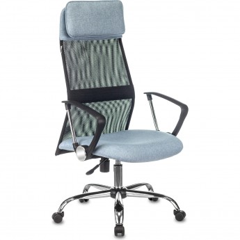 Кресло руководителя БЮРОКРАТ KB-6N черное/голубое Кресло руководителя БЮРОКРАТ KB-6N черное/голубое