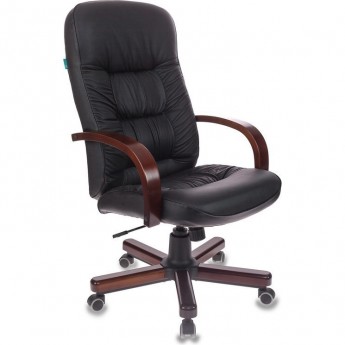 Кресло руководителя БЮРОКРАТ T-9908 черное, кожа Кресло руководителя БЮРОКРАТ T-9908 черное, кожа