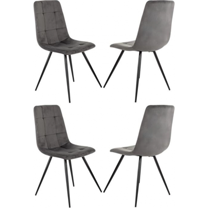 Стул для дома БЮРОКРАТ серый на ножках CH-K1_1/HL18_4